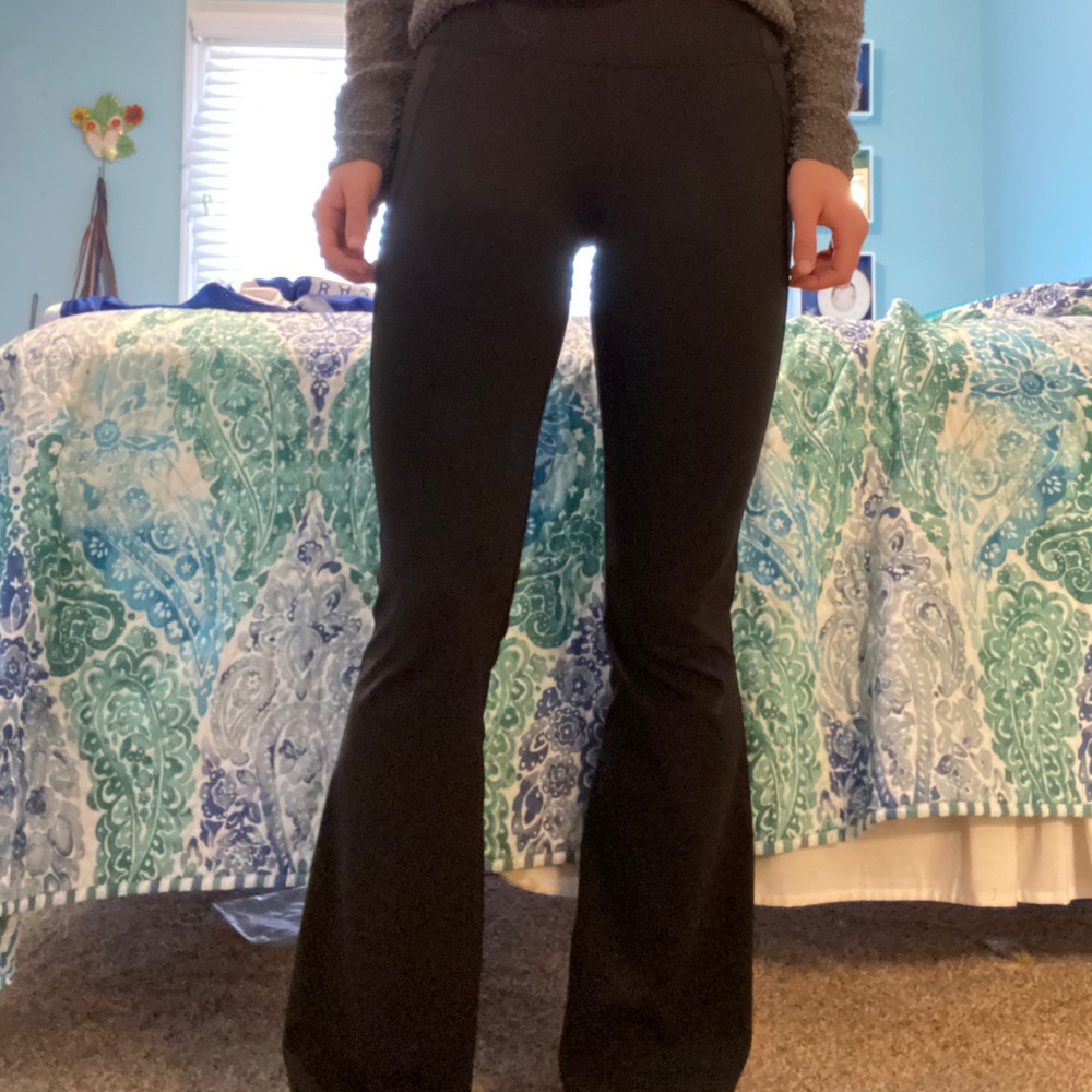 Black Lululemon Flared leggings